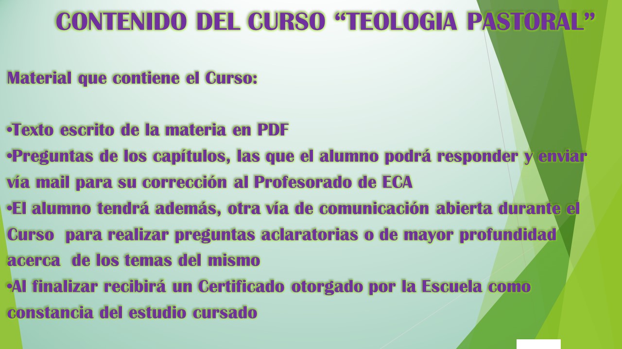 TEOLOGIA PASTORAL